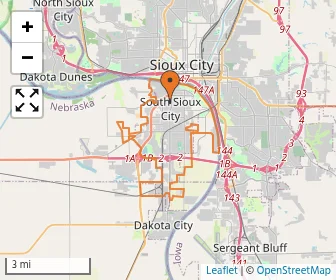 Area schools map